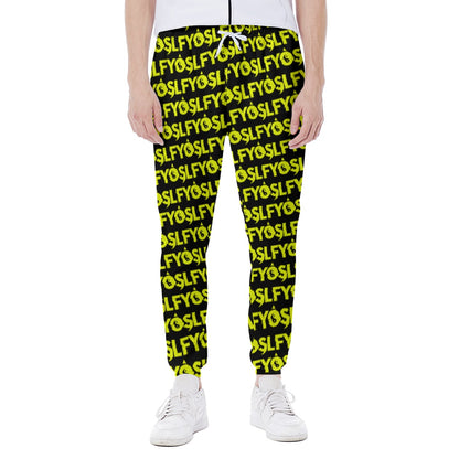 BLACK AND YELLOW YOSLF JOGGER