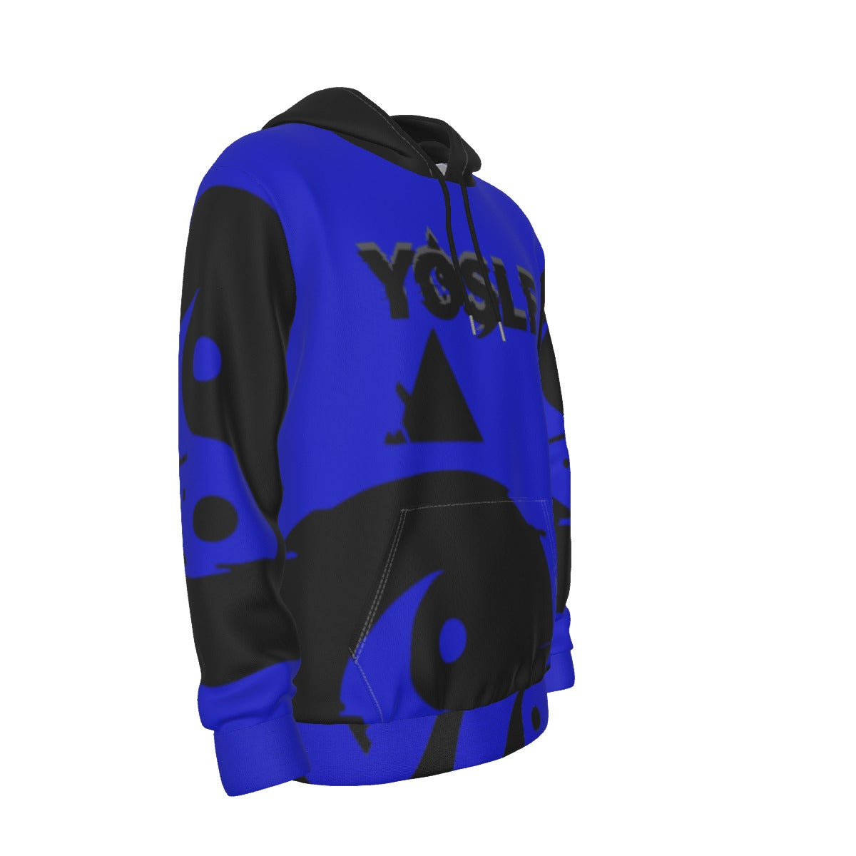 SIGNATURE YOSLF HOODIE BLUE  + BLACK