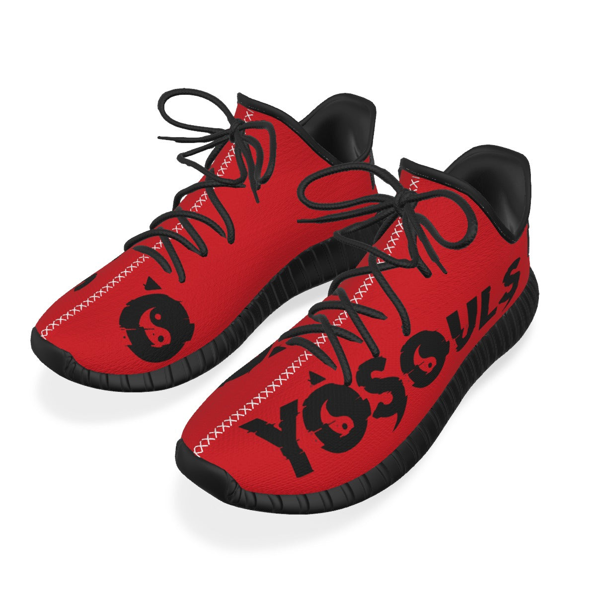 RED + BLACK Balance YOSOULS 7's All-Over Print Men's Shoes