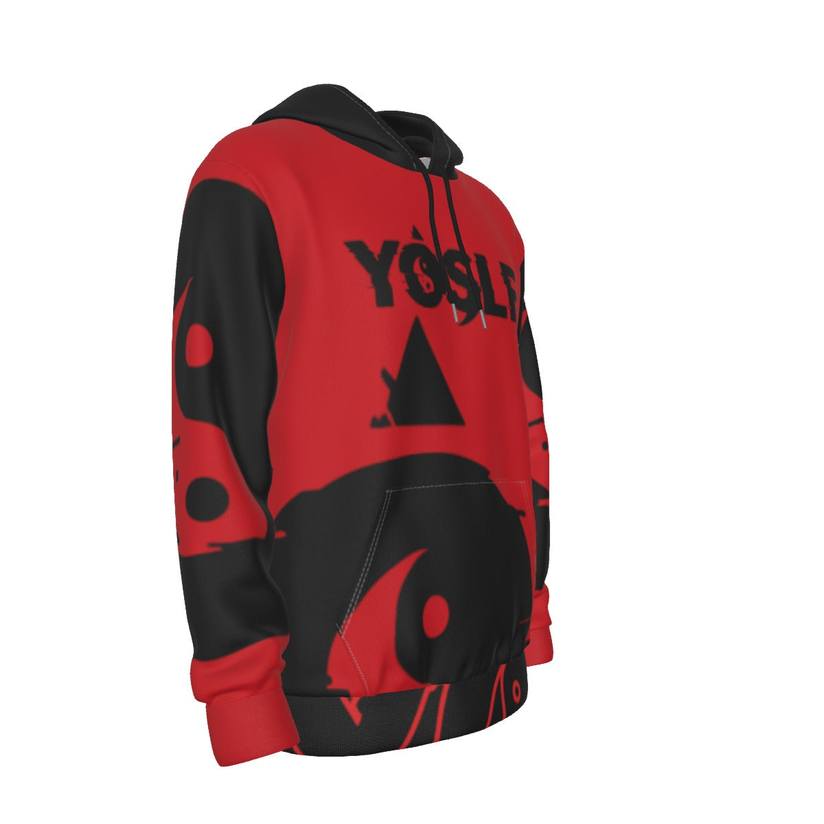 SIGNATURE YOSLF HOODIE RED + BLACK