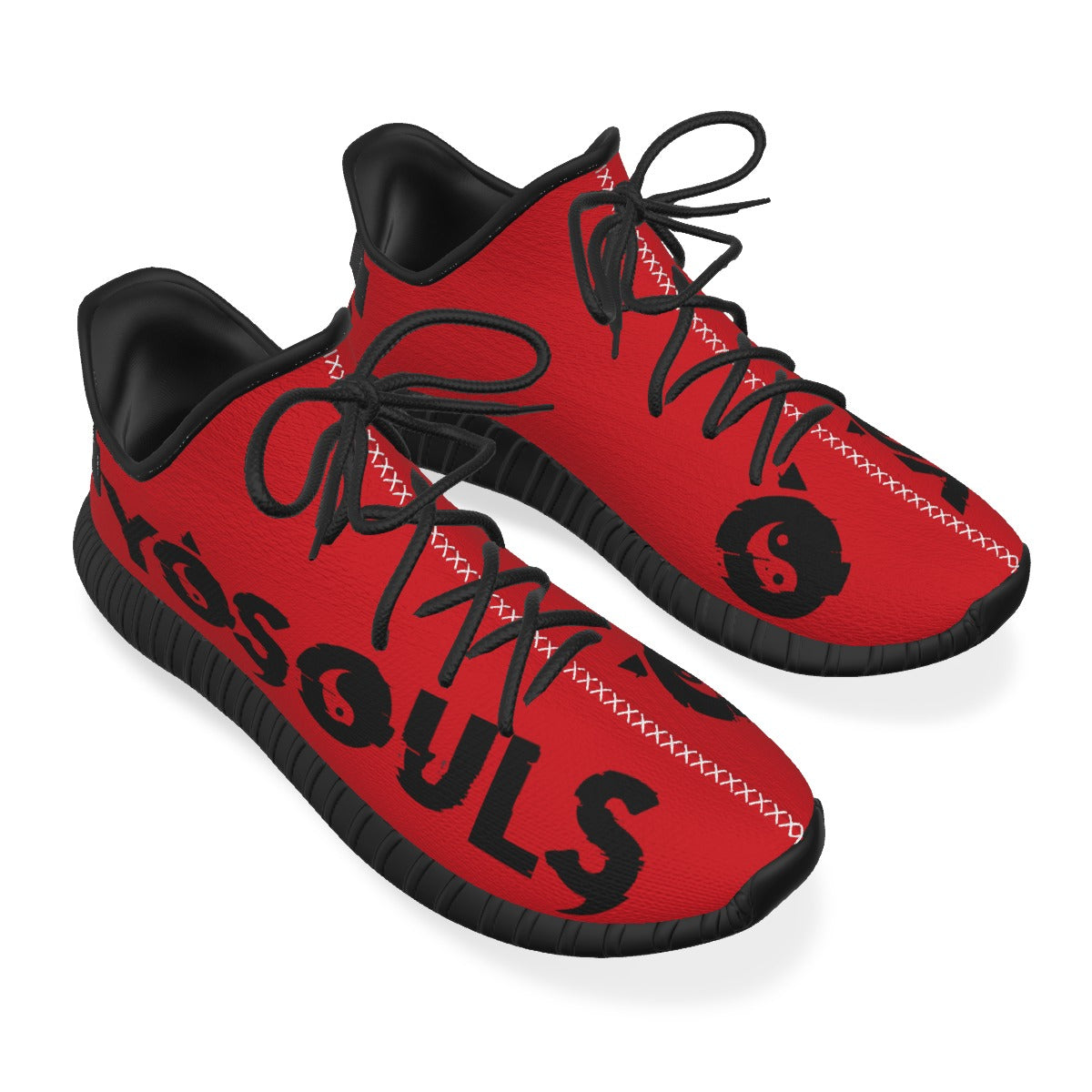 RED + BLACK Balance YOSOULS 7's All-Over Print Men's Shoes