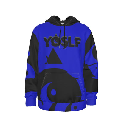 SIGNATURE YOSLF HOODIE BLUE  + BLACK