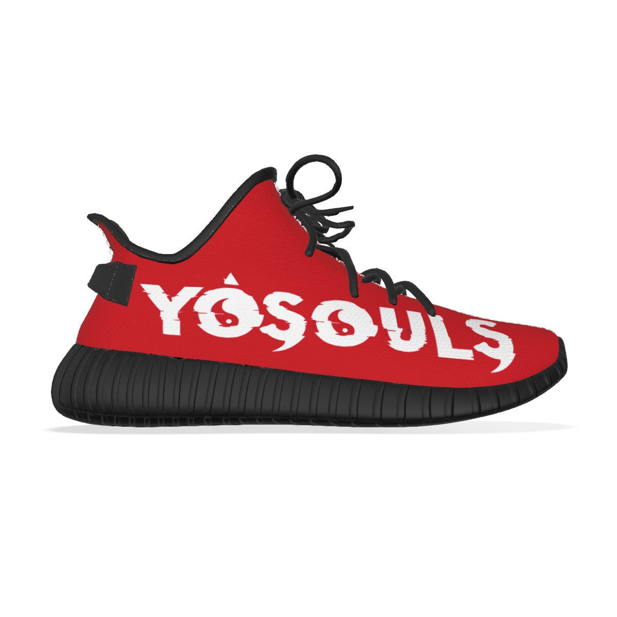 BLACK + WHITE YOSOULS 7's All-Over Print Men's YEEZY INSPIRED Shoes