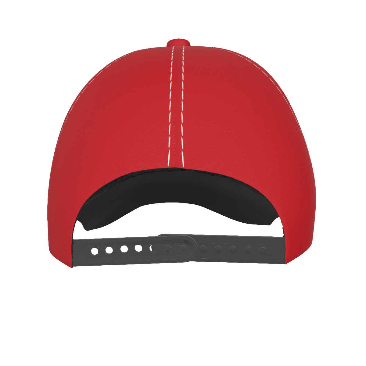 RED AND BLACK All-Over Print Peaked Cap