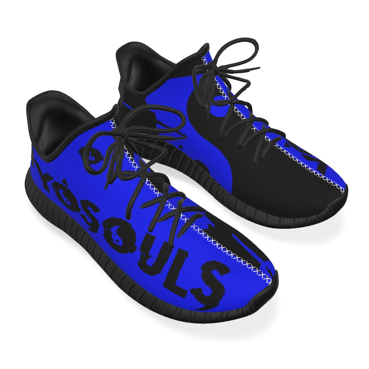 BLUE + BLACK Yosouls Yang 7's All-Over Print Men's Shoes