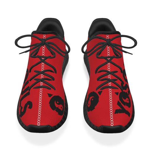 RED + BLACK Balance YOSOULS 7's All-Over Print Men's Shoes