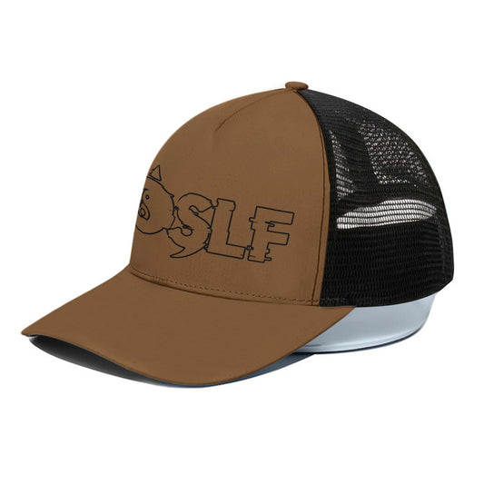 Black + Brown Yoslf Trucker Hat