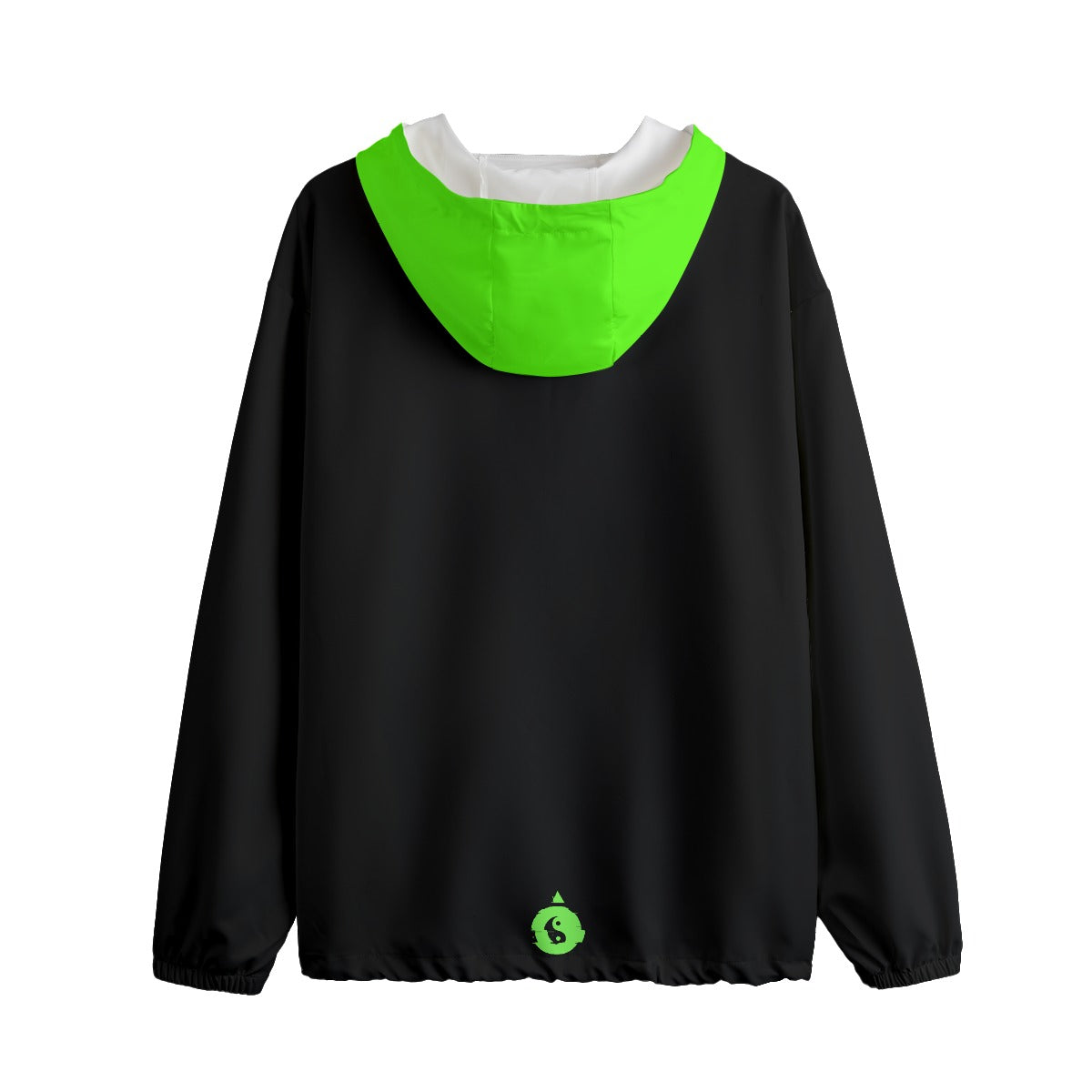 Yoslf Pullover Jacket With Zipper - Slime Green & Black