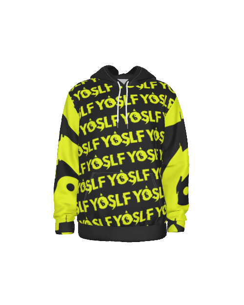 BLACK & YELLOW YOSLF HOODIE