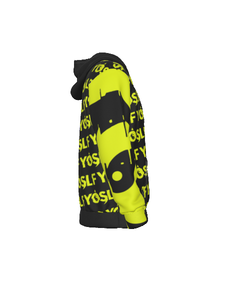 BLACK & YELLOW YOSLF HOODIE