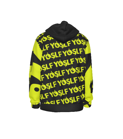 BLACK & YELLOW YOSLF HOODIE