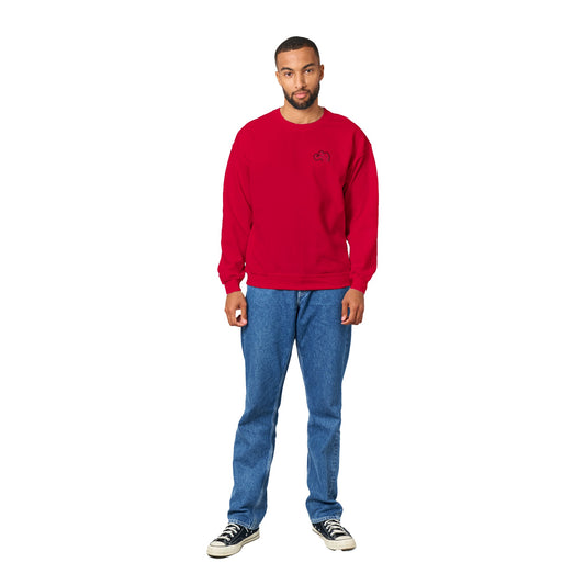 FitMenz Red - Classic Crewneck Sweatshirt