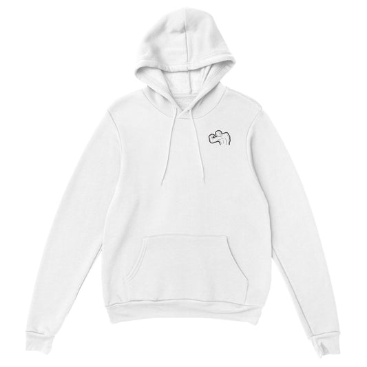 Fitmenz White - Classic Pullover Hoodie