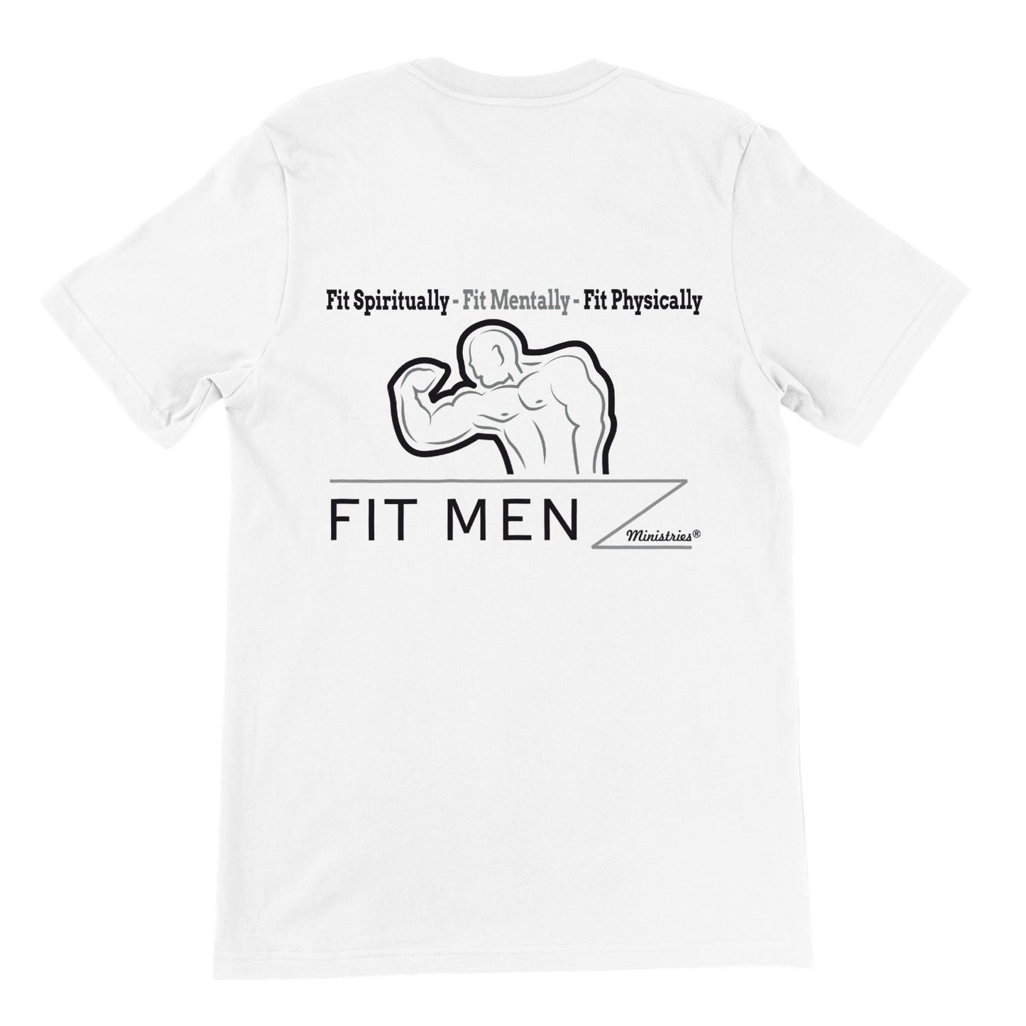 Fitmenz White - Premium Crewneck T-shirt